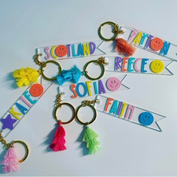 90 COLORFUL TIERED TASSELS for Earrings, Keychains, Crafts & More! 10 Colors - Picture 7 of 15